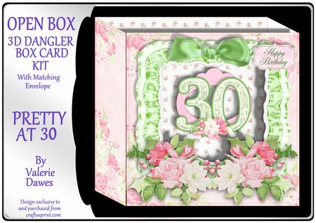 Open Box 3D Card Kit - Pretty at 30