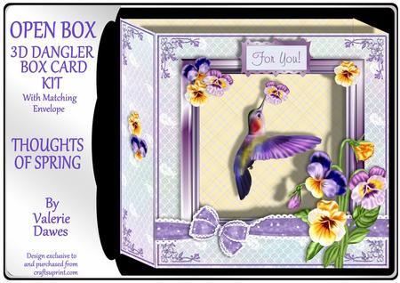 Open Box 3D Card Kit - Thoughts of Spring