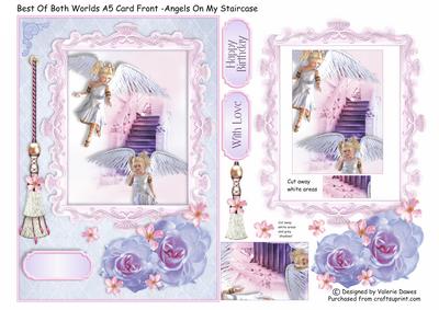 Best of Both Worlds A5 Card Front - Angels on My Staircase
