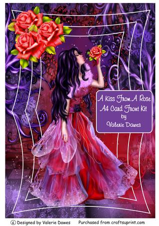 A Kiss from a Rose - A4 Card Front Kit