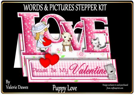 Words & Pictures Stepper Mini-kit - Puppy Love