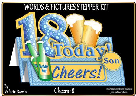 Words & Pictures Stepper Mini-kit - 18 Cheers