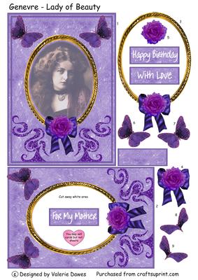 Genevre, Lady of Beauty - Tunnel Sheet with Decoupage
