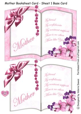 Mother Booksheet Card - Sheet 1 Base Card