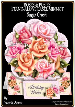 Roses & Posies Stand Alone Easel Kit - Sugar Crush