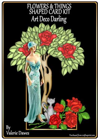 Flowers & Things Shaped Card Kit - Art Deco Darling