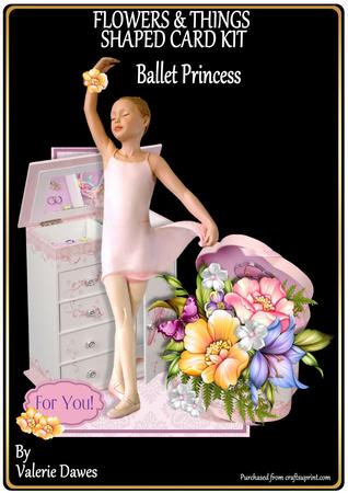 Flowers & Things Shaped Card Kit - Ballet Princess