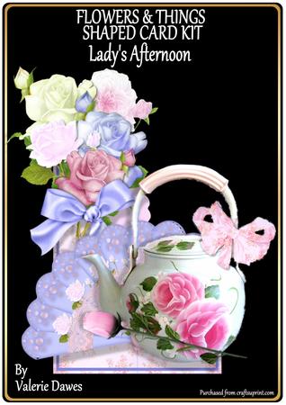 Flowers & Things Shaped Card Kit - Lady's Afternoon