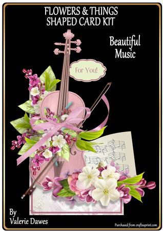 Flowers & Things Shaped Card Kit - Beautiful Music