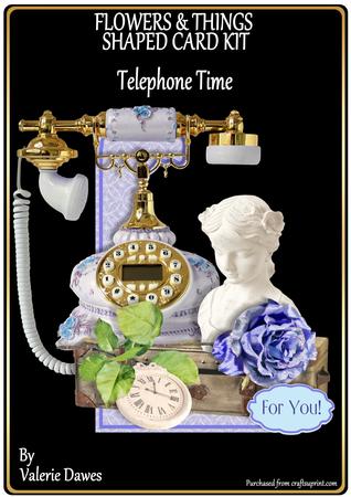 Flowers & Things Shaped Card Kit - Telephone Time