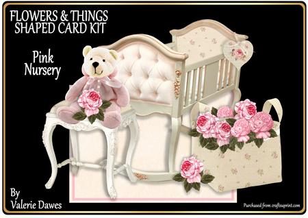 Flowers & Things Shaped Card Kit - Pink Nursery