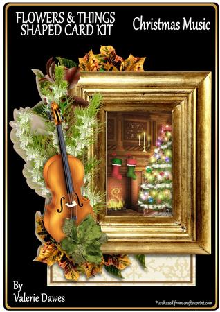 Flowers & Things Shaped Card Kit - Christmas Music