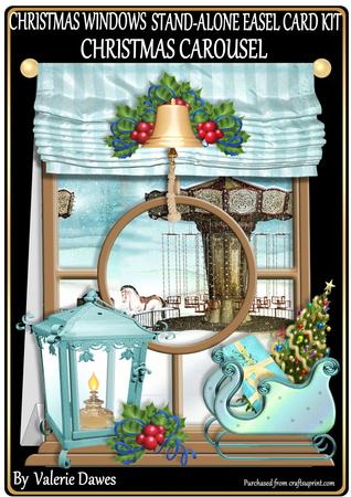 Christmas Windows Stand Alone Kit - Christmas Carousel