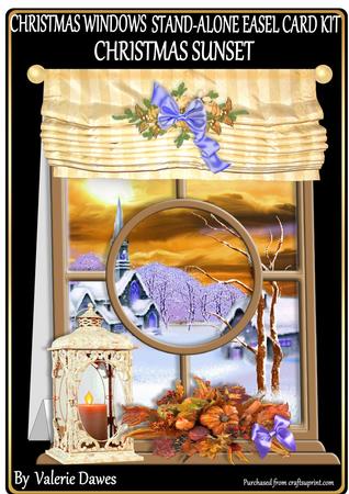 Christmas Windows Stand Alone Kit - Country Sunset