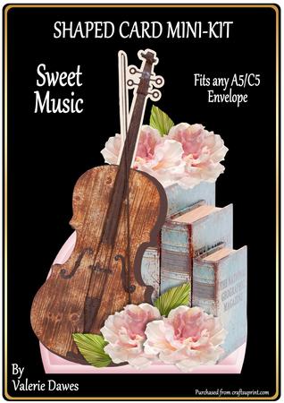 Shaped Card Mini-kit - Sweet Music