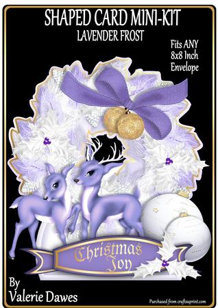 Shaped Card Mini-kit - Lavender Frost