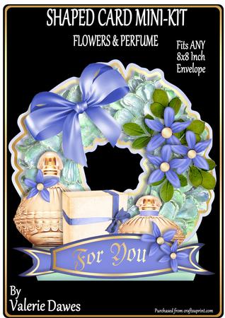 Shaped Card Mini-kit - Flowers & Perfume