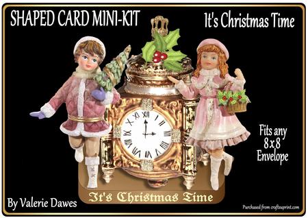 Shaped Card Mini-kit - It's Christmas Time