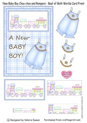 Choochoo and Rompers - Best of Both Worlds Card Front/topper