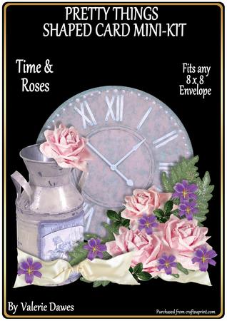 Pretty Things Shaped Card Mini-kit - Time & Roses