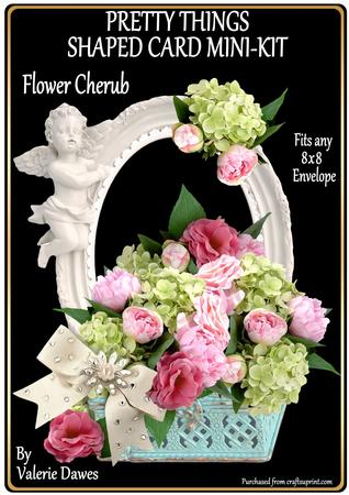 Pretty Things Shaped Card Mini-kit - Flower Cherub
