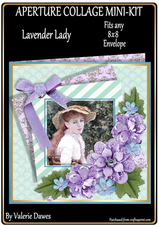 Aperture Collage Mini-kit - Lavender Lady