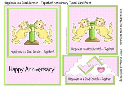 A Good Scratch - Together! Anniversary Tunnel Card Front