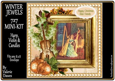 Winter Jewels Harp, Violin & Candles
