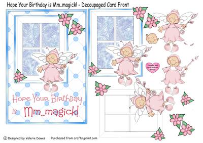 Hope Your Birthday is mm - magick! - Card Front /topper
