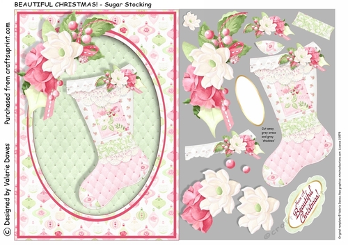 BEAUTIFUL CHRISTMAS - Sugar Stocking