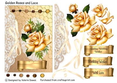 Golden Roses and Lace