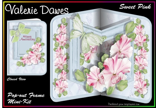 Pop-out Frame Cards - SWEET PINK