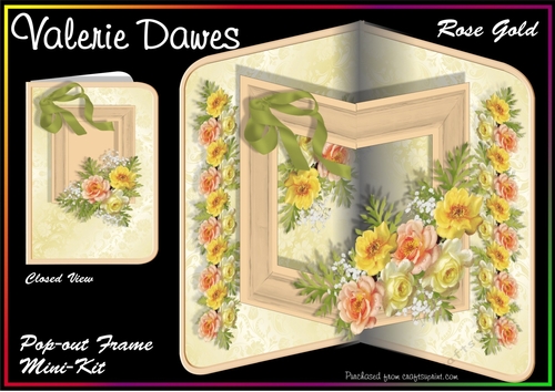 Pop-out Frame Cards - ROSE GOLD
