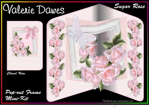 Pop-out Frame Cards - SUGAR ROSE