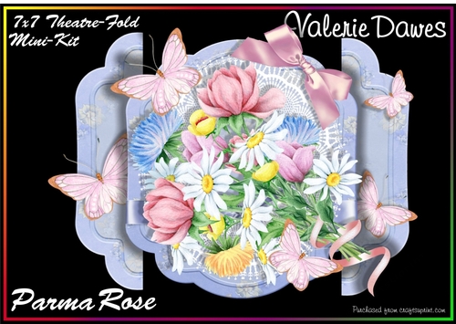 Floral Theatre-Fold 3D Card Kit - Wildflower Harvest