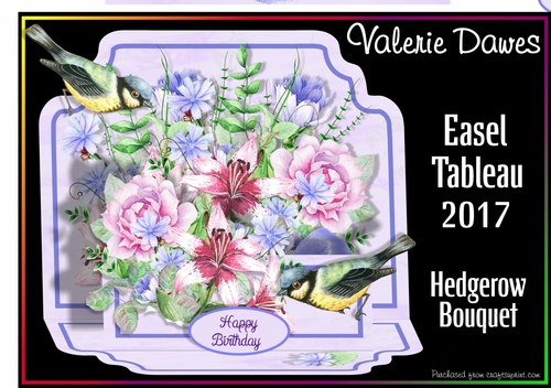 Easel Tableau - Hedgerow Bouquet