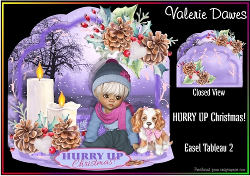 Easel Tableau 2 - HURRY UP Christmas!