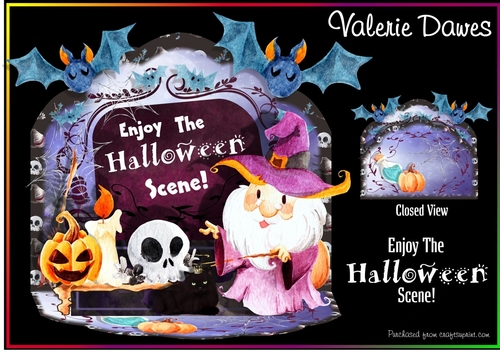 Easel Tableau 2 - Enjoy The HALLOWEEN Scene!