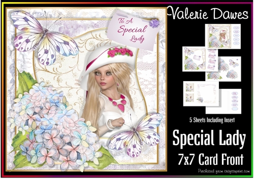 7x7 Card Front - Special Lady