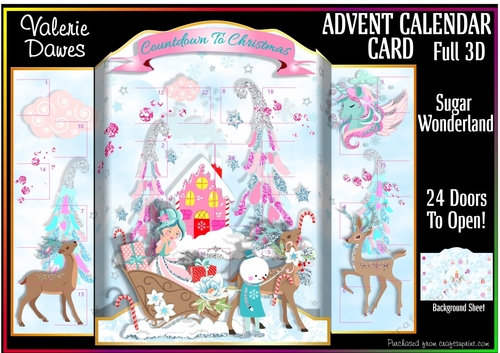ADVENT CALENDAR CARD - Sugar Wonderland