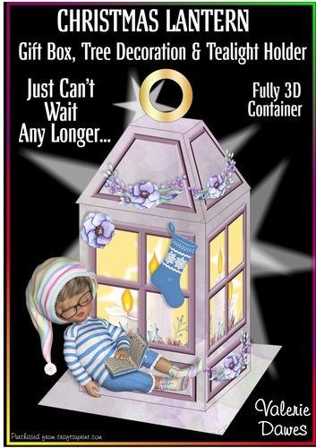 CHRISTMAS LANTERN - Gift, Box, Tree Decoration & Tea-light Holder - Just Cant Wait Any Longer..
