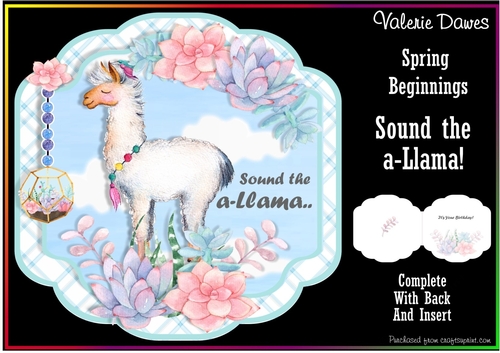 SPRING BEGINNINGS - Sound the a-Llama!
