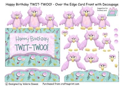 Happy Birthday Twit-twoo! - Over the Edge Card Front