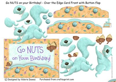 Go Nuts on Your Birthday! - Over the Edge Card Front