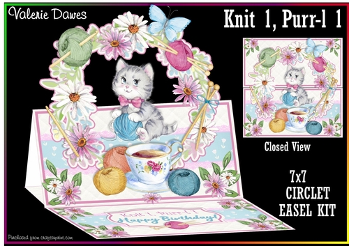 CIRCLET EASEL KIT - Knit 1, Purr-l 1!