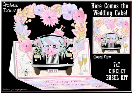 CIRCLET EASEL KIT - Here Comes the Wedding Cake!