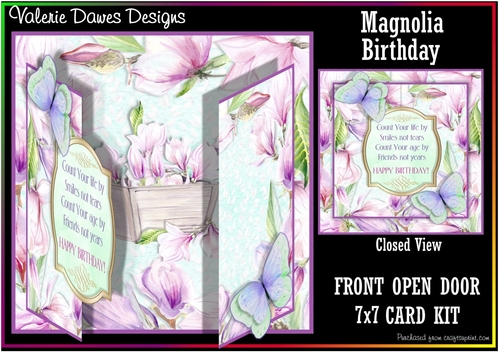 FRONT OPEN DOOR Kit - Magnolia Birthday