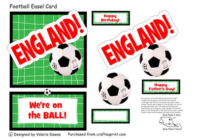 Footbal Easel Card