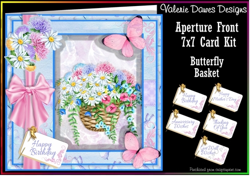APERTURE FRONT 7x7 CARD KIT - Butterfly Basket