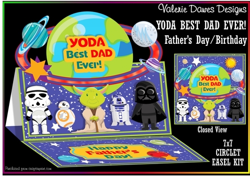 CIRCLET EASEL KIT - YODA Best Dad Ever!